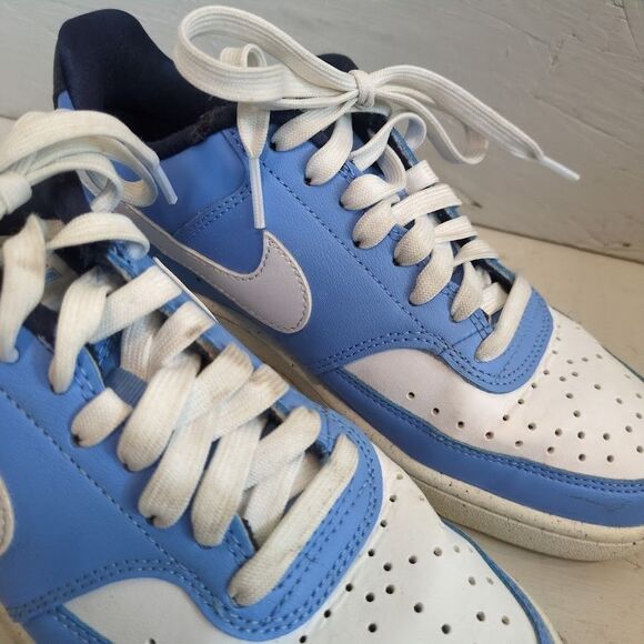 Nike Court Vision Low Next Nature Valor Blue/White Size 6.5 Shoes FJ2767-400 - Picture 3 of 11